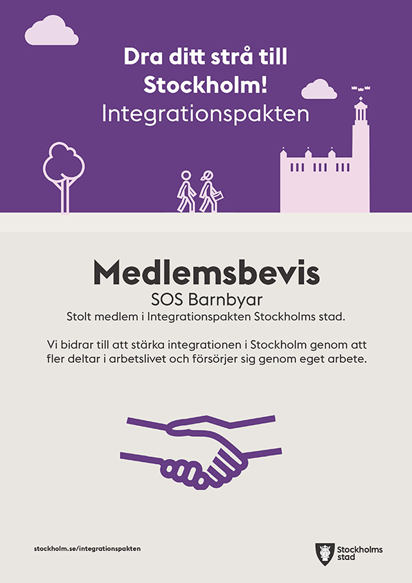 Medlemsbevis integrationspakten, SOS Barnbyar