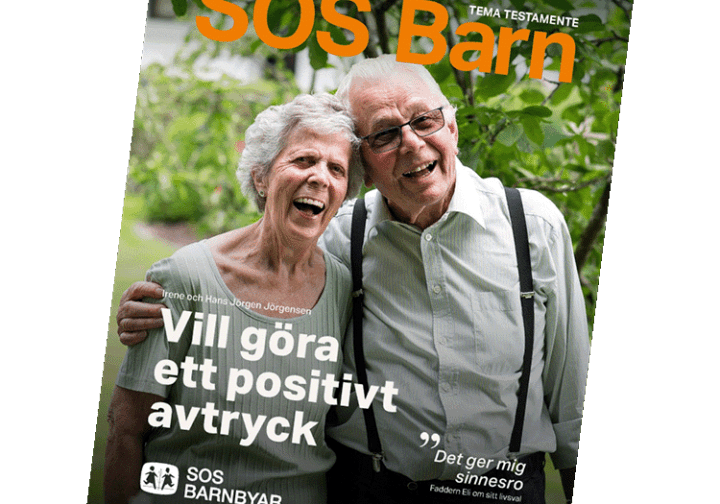 SOS Barnbyars broschyr om att testamentera.