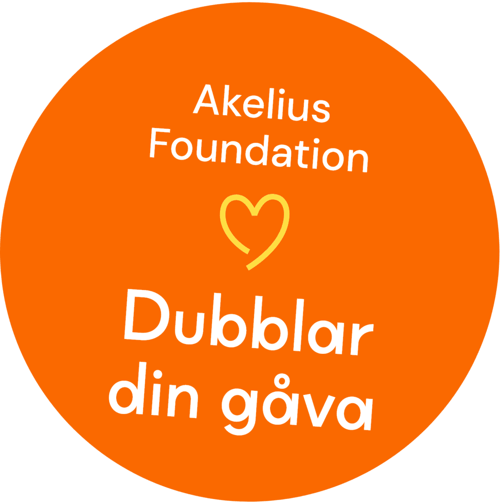 Akelius Foundation dubblar din gåva.