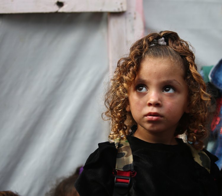 Flicka i Gaza.