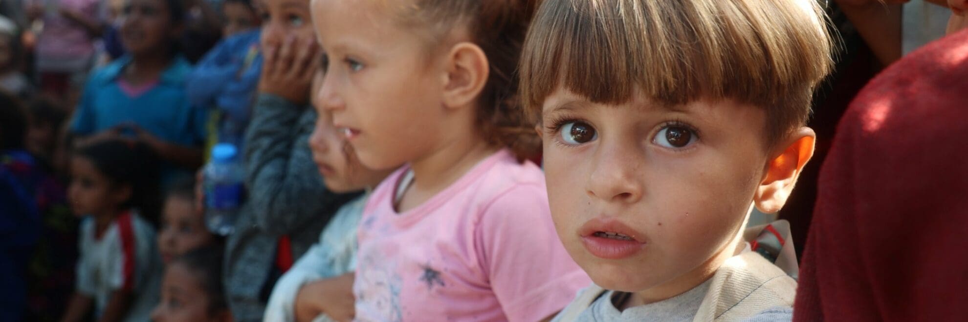 Pojke i Gaza.
