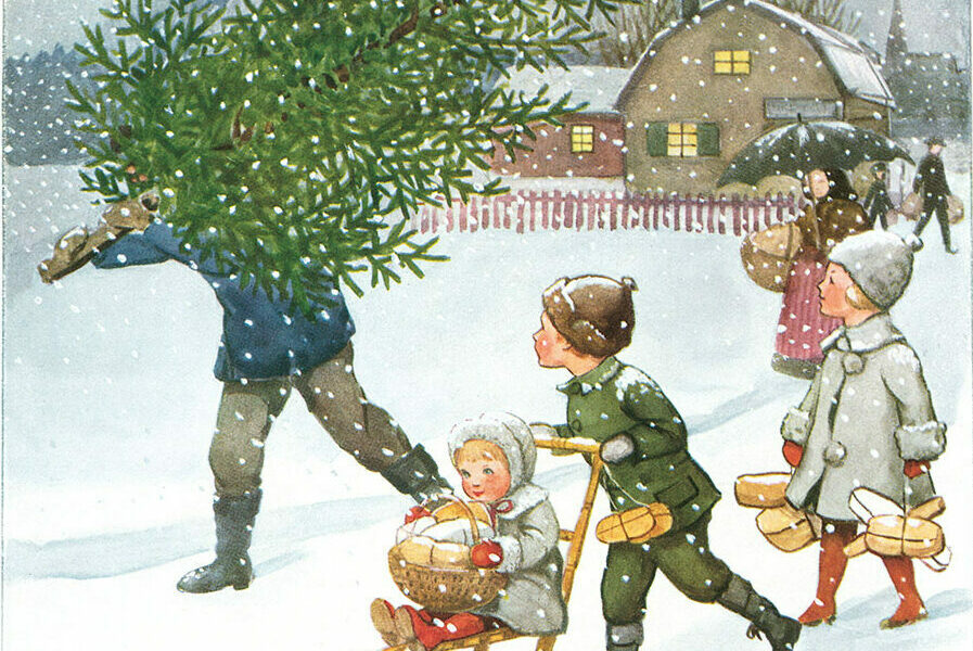 Illustration av Elsa Beskow.